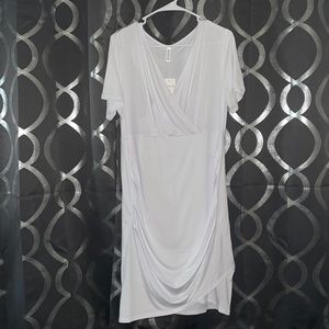 XL bodycon white cocktail dress